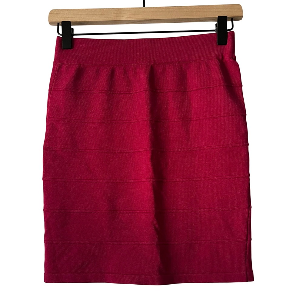 Forever 21 Pink‎ Bandage Skirt Womens Small Fitted Bodycon Knit Casual Going Out